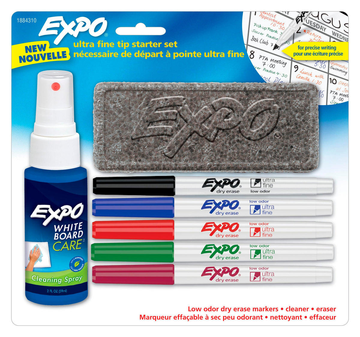 MARKER DRY ERASE EXPO ULTRA FINE ASST SET OF 5