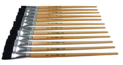 BRUSH BLK BRISTLE LH FLAT 3/4 IN - SCHOOL SMART - PACK OF 12