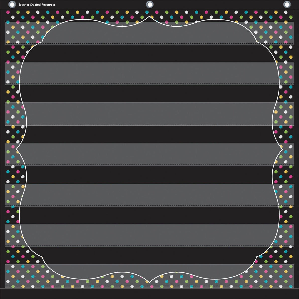 POCKET CHART - CHALKBOARD BRIGHTS 7 28X28