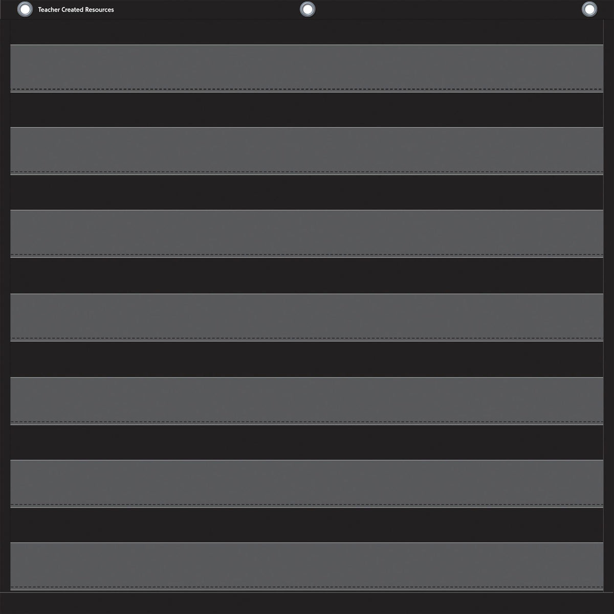 POCKET CHART - BLACK 7 28X28