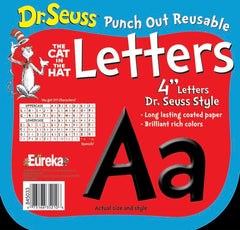 LETTERS PUNCH OUT DR SEUSS BLACK DECO SET OF 217