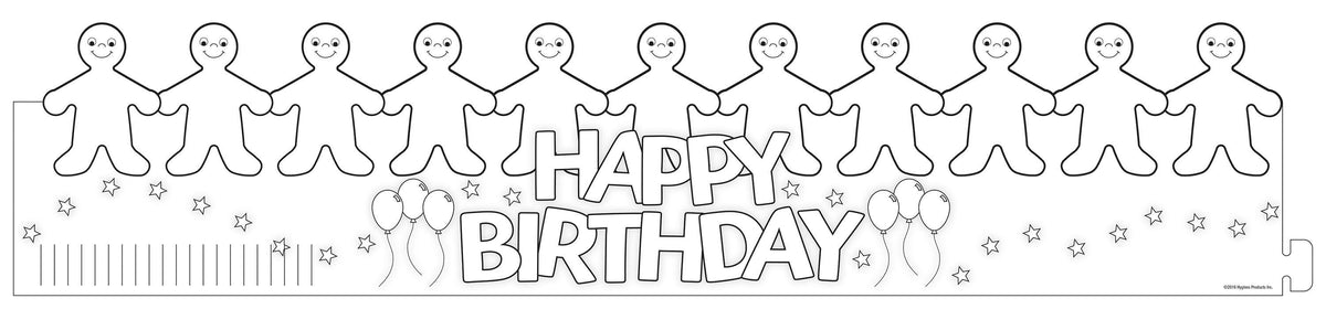 COLOR YOUR OWN BIRTHDAY CROWNS PACK OF 24