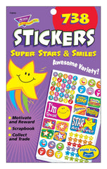 STICKER PAD SUPER STARS SMILES PACK OF 738