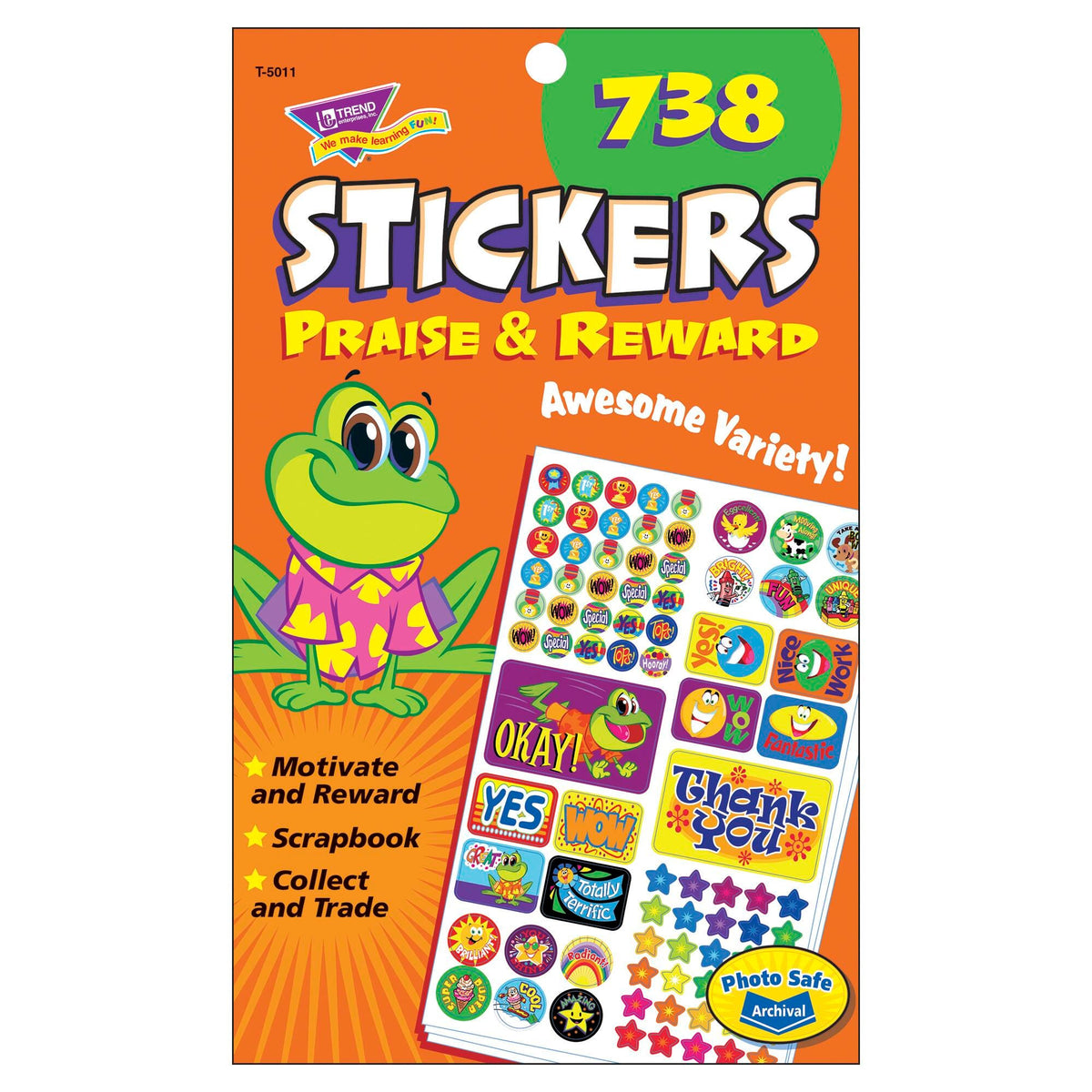 STICKER PAD PRAISE-REWARD PACK OF 738