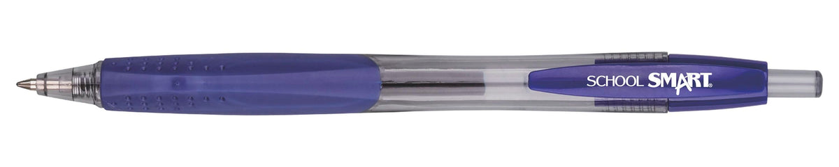 PEN GEL RETRACTABLE SCHOOL SMART BLUE PACK OF 12