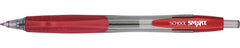 PEN GEL RETRACTABLE SCHOOL SMART RED PACK OF 12