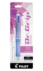 PEN DR GRIP RT BALLPOINT FROSTED PURPLE BLACK INK EACH