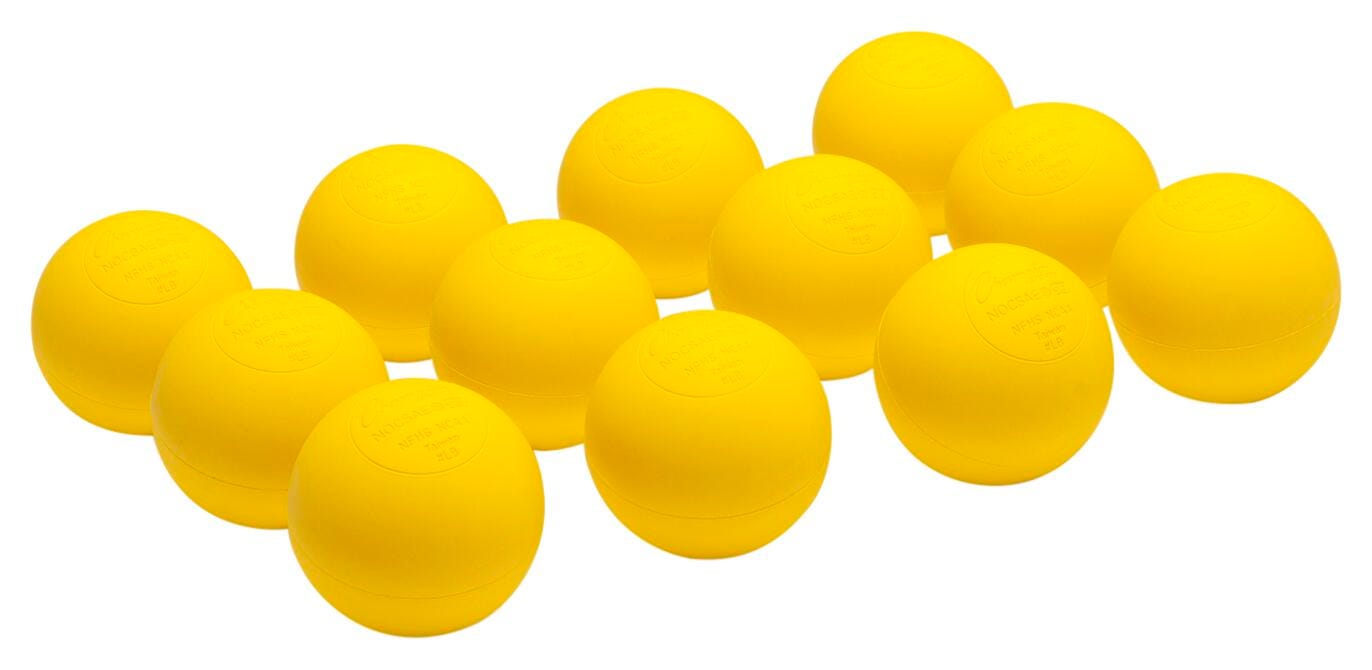 BALLS LACROSSE NFHS APPROVED YELLOW - PACK OF 12