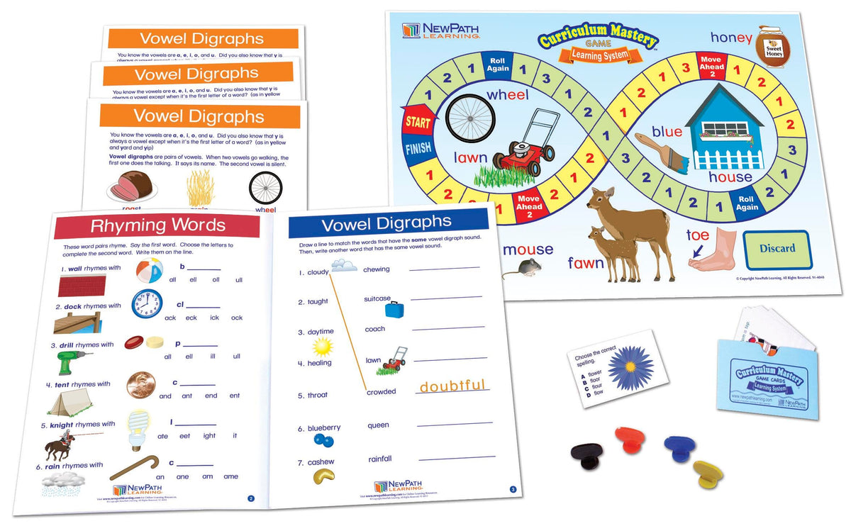 LEARNING CENTERS ELA/READING GR. 1-2 VOWEL DIGRAPHS