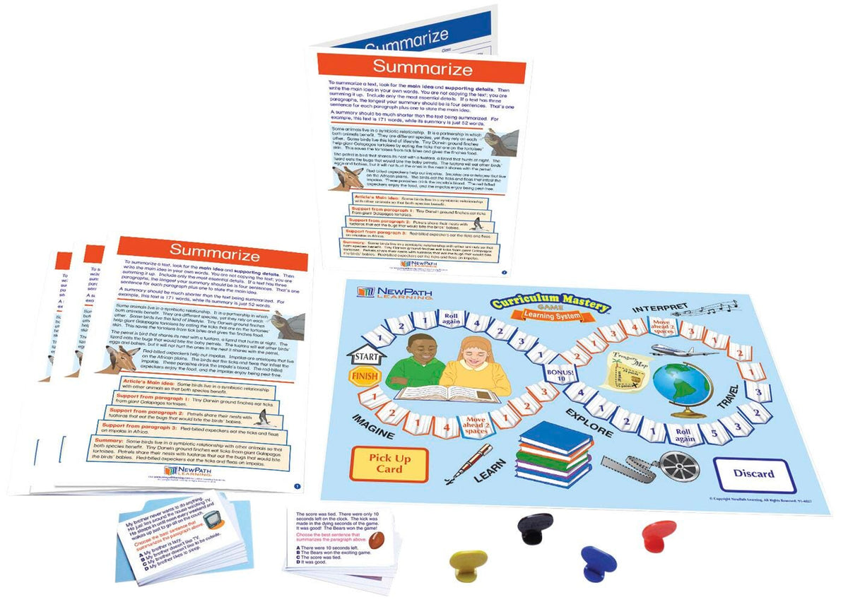 LEARNING CENTERS ELA/READING GR. 3-5 SUMMARIZE