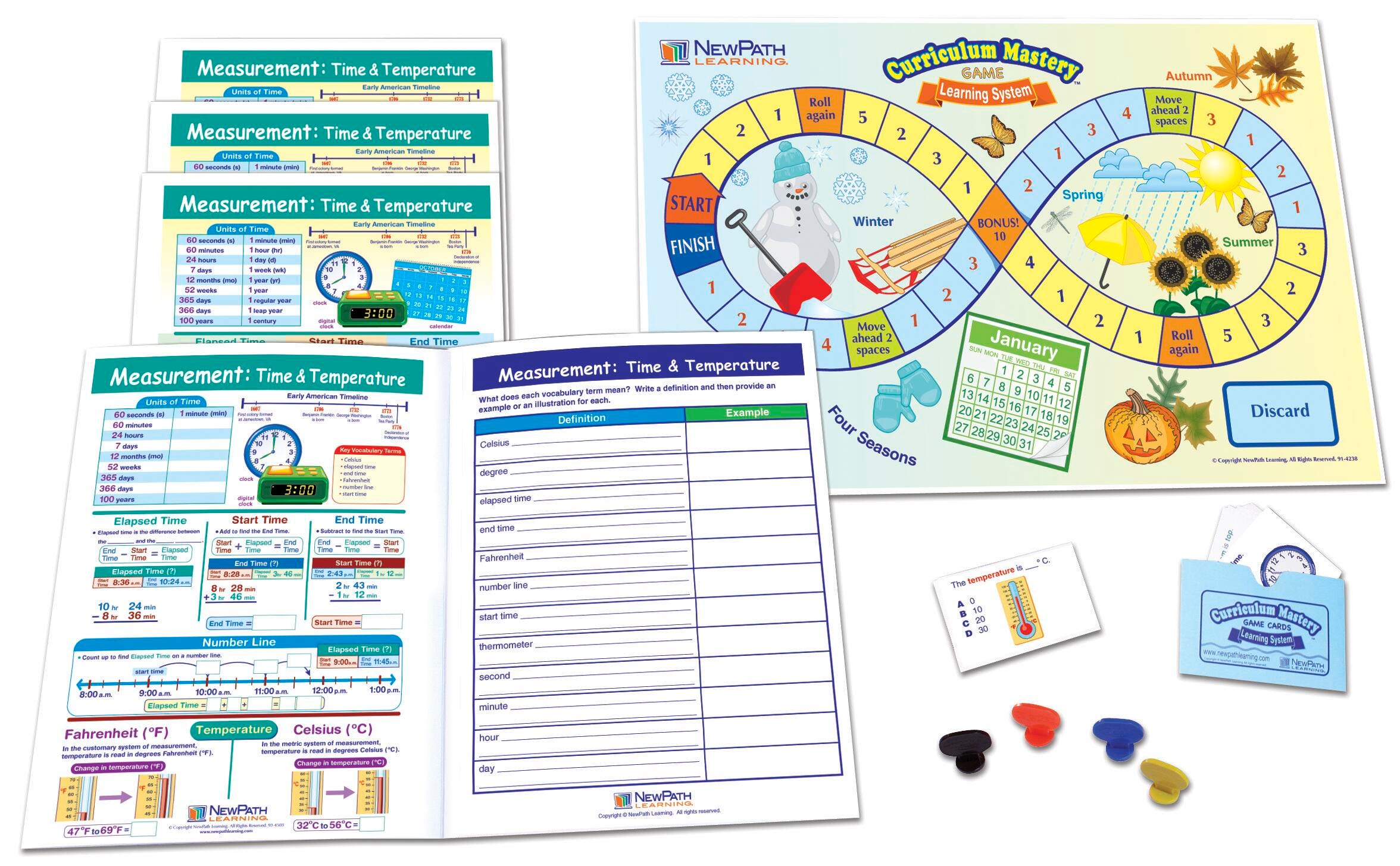 LEARNING CENTERS MATH GR. 3-5 MEASUREMENT TIME AND TEMPERATURE