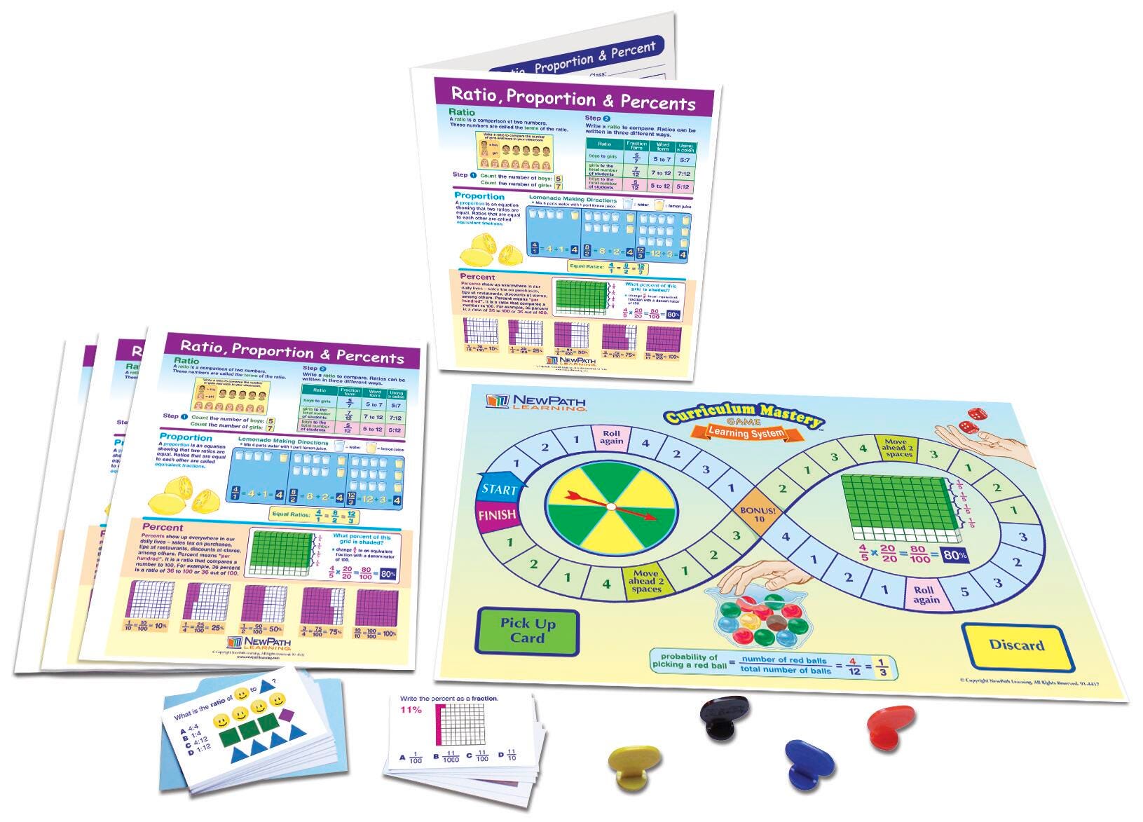 LEARNING CENTERS MATH GR. 3-5 RATIO PROPORTION AND PERCENT