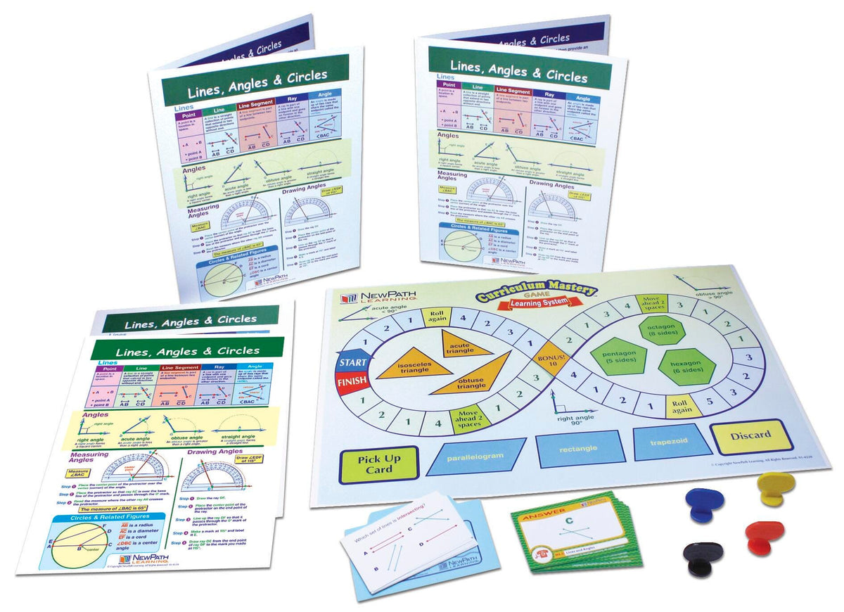 LEARNING CENTERS MATH GR. 3-5 LINES ANGLES AND CIRCLES