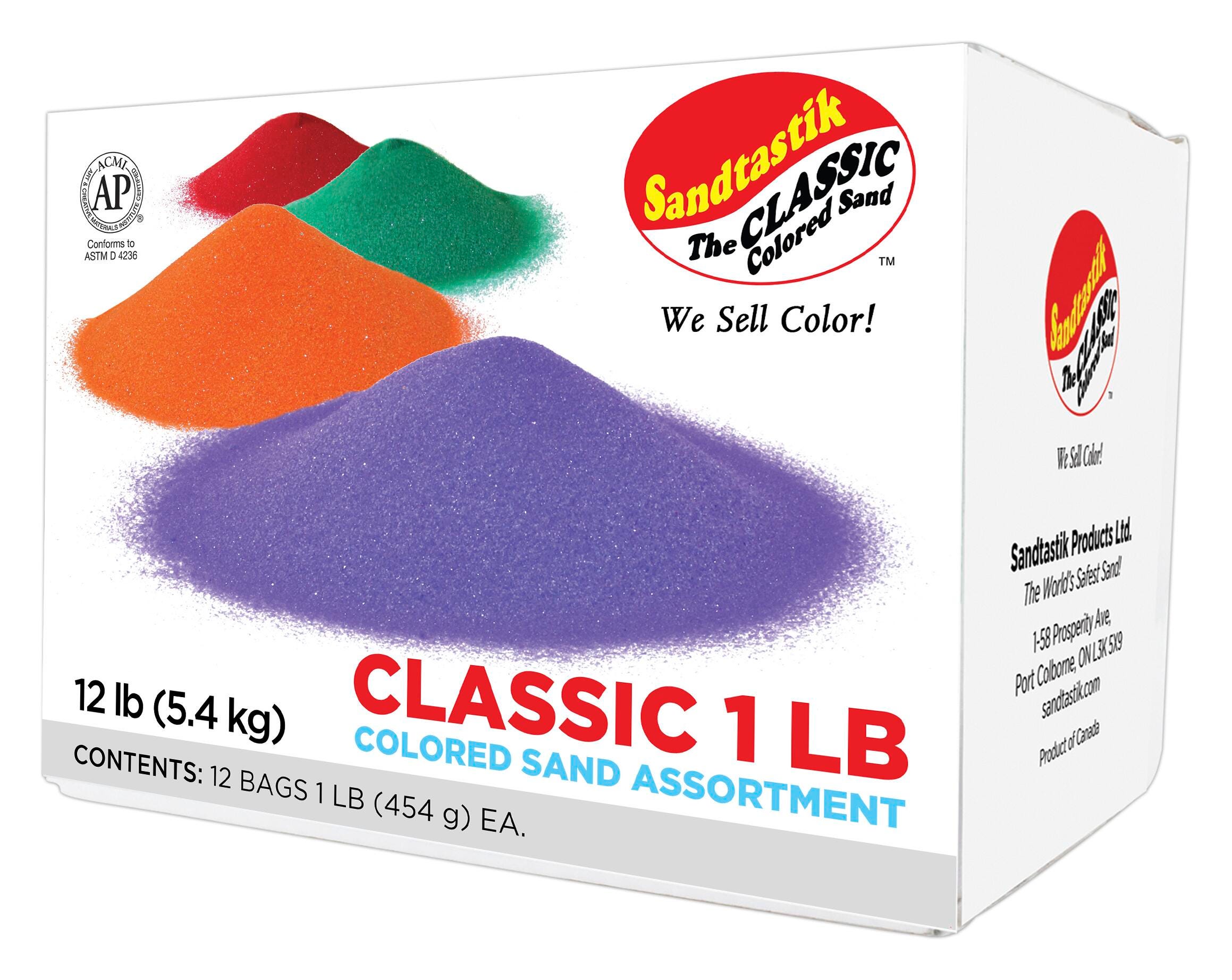 SAND COLORED 1 LB ASSORTED COLORS SET OF 12