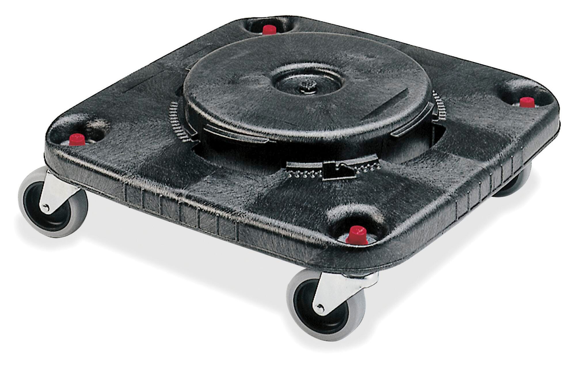 DOLLY - BRUTE SQUARE CONTAINER DOLLY - 300 IB CAPACITY - 17-1/4 W X 6-1/4 H IN - BLACK COLOR - EACH