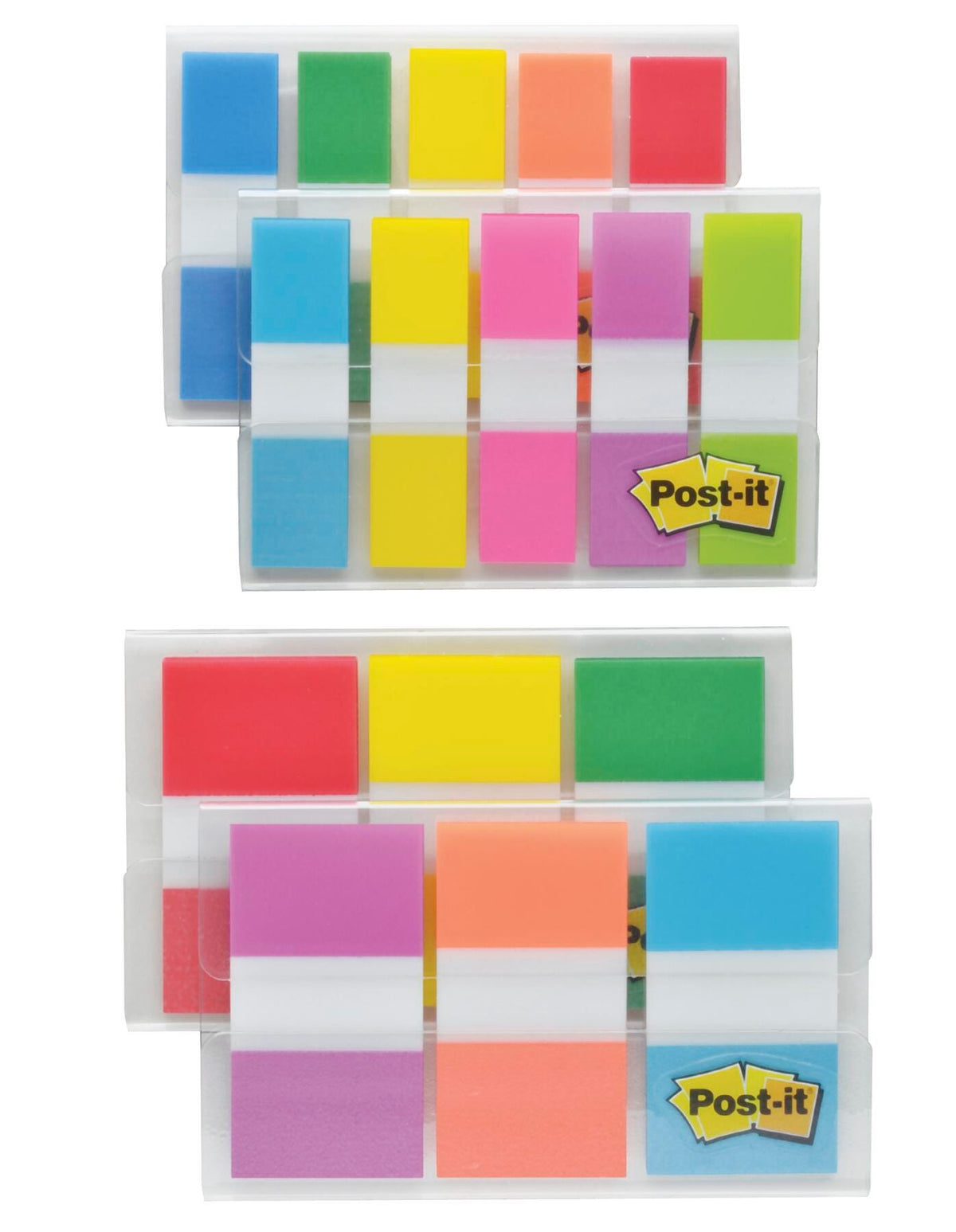 FLAGS POST-IT 1/2 AND 1 INCH COMBO PACK 320