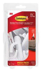 COMMAND LRG UTILITY HOOKS AND ADHV STRIPS 14 HOOKS 16 STRIPS