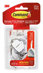 COMMAND WIRE HOOKS AND ADHV STRIPS 28 HOOKS 32 STRIPS
