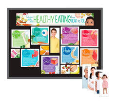 KIDS HEALTHY HEAD TO TOE BULLETIN BOARD KIT