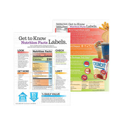 UNDERSTANDING NUTRITION FACTS LABELS HANDOUT8-1/2 X 11 IN - PK-50