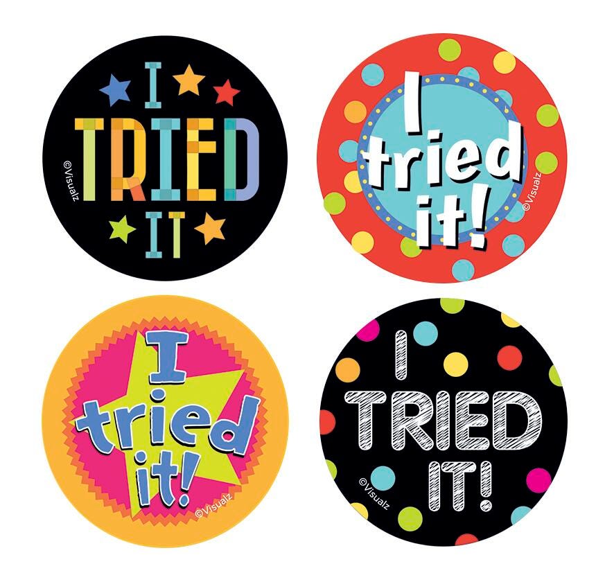 I TRIED IT STICKERS - ROLL OF 200