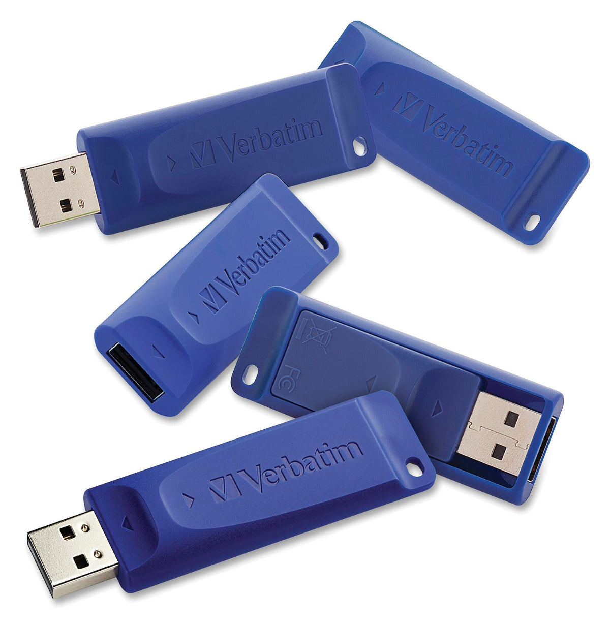 FLASH DRIVE USB 8 GB VERBATIM PK OF 5 VER99121