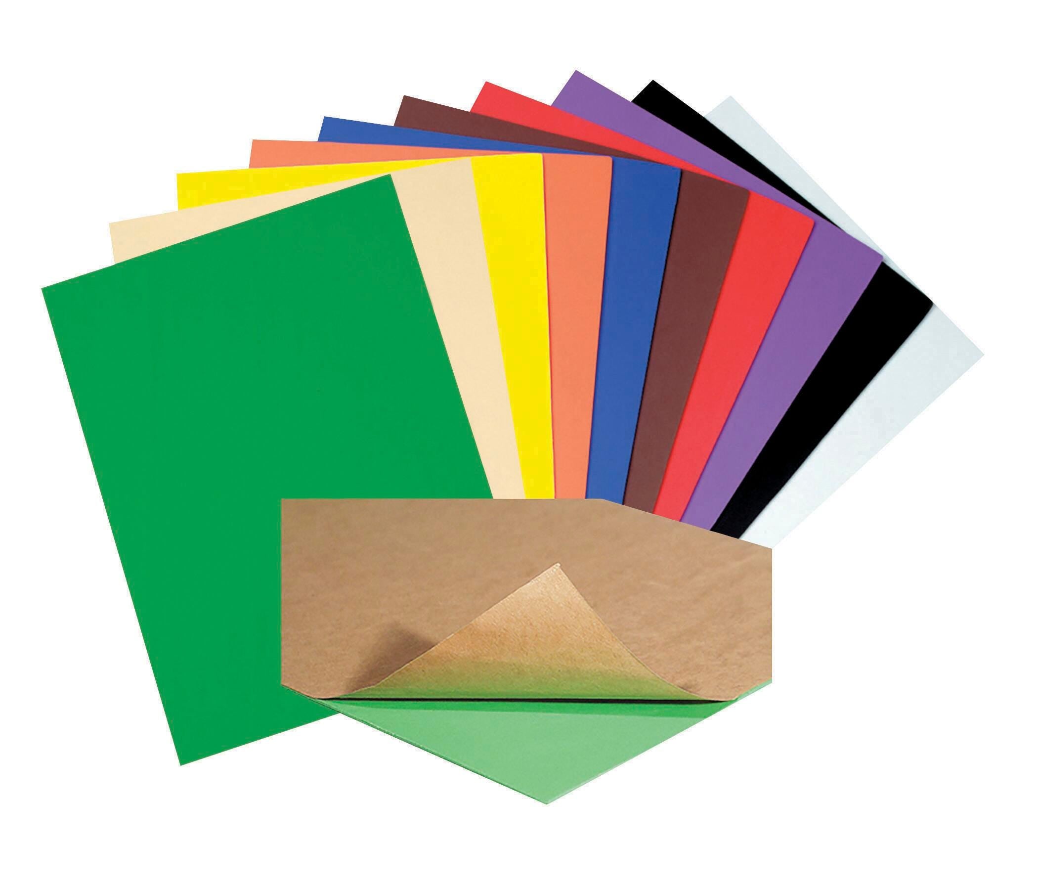 WONDERFOAM PEEL AND STICK SHEETS 9X12 IN ASSORTED COLORS SET OF 20