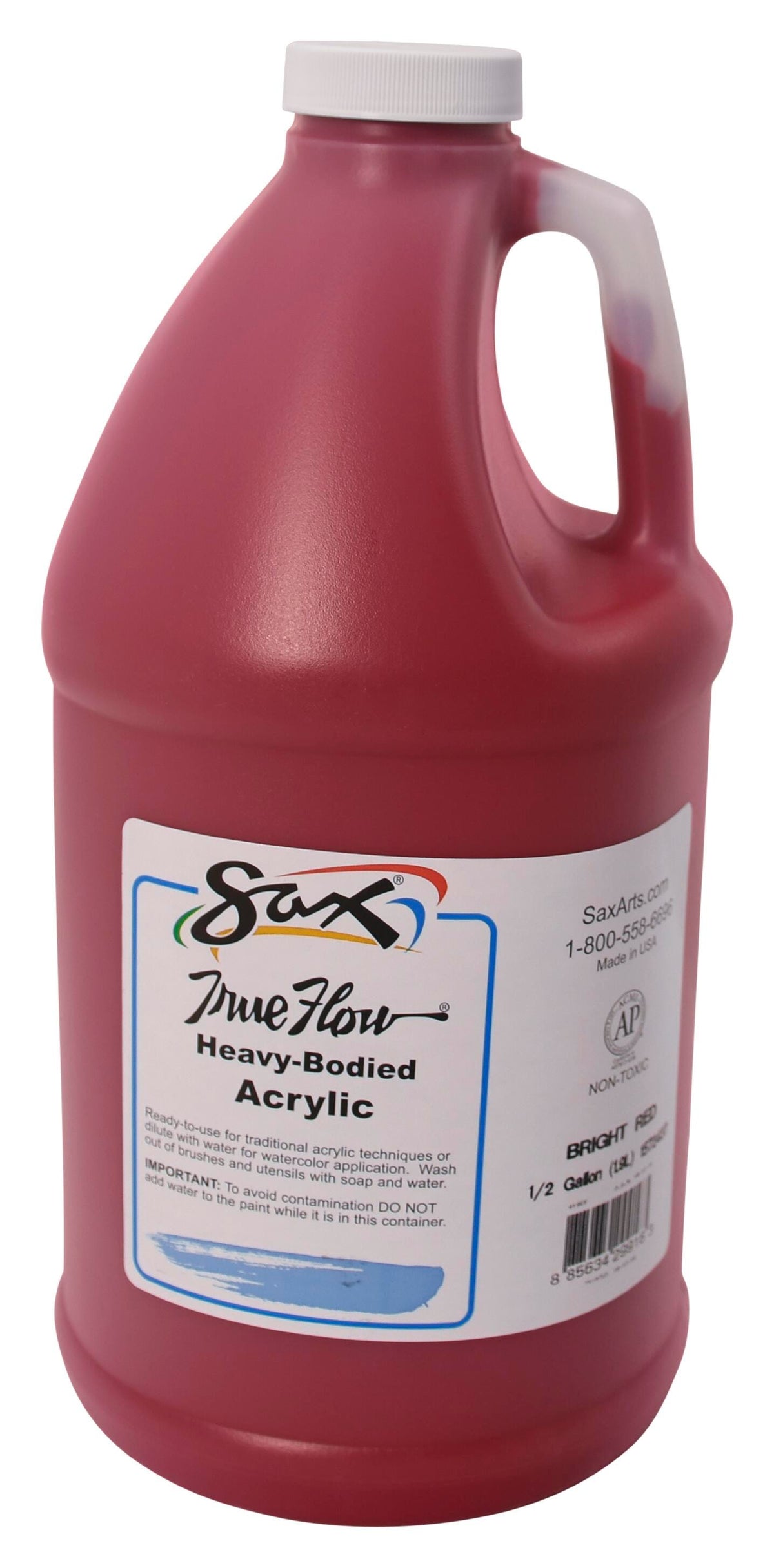 PAINT ACRYLIC HB SAX BRIGHT RED HALF GALLON