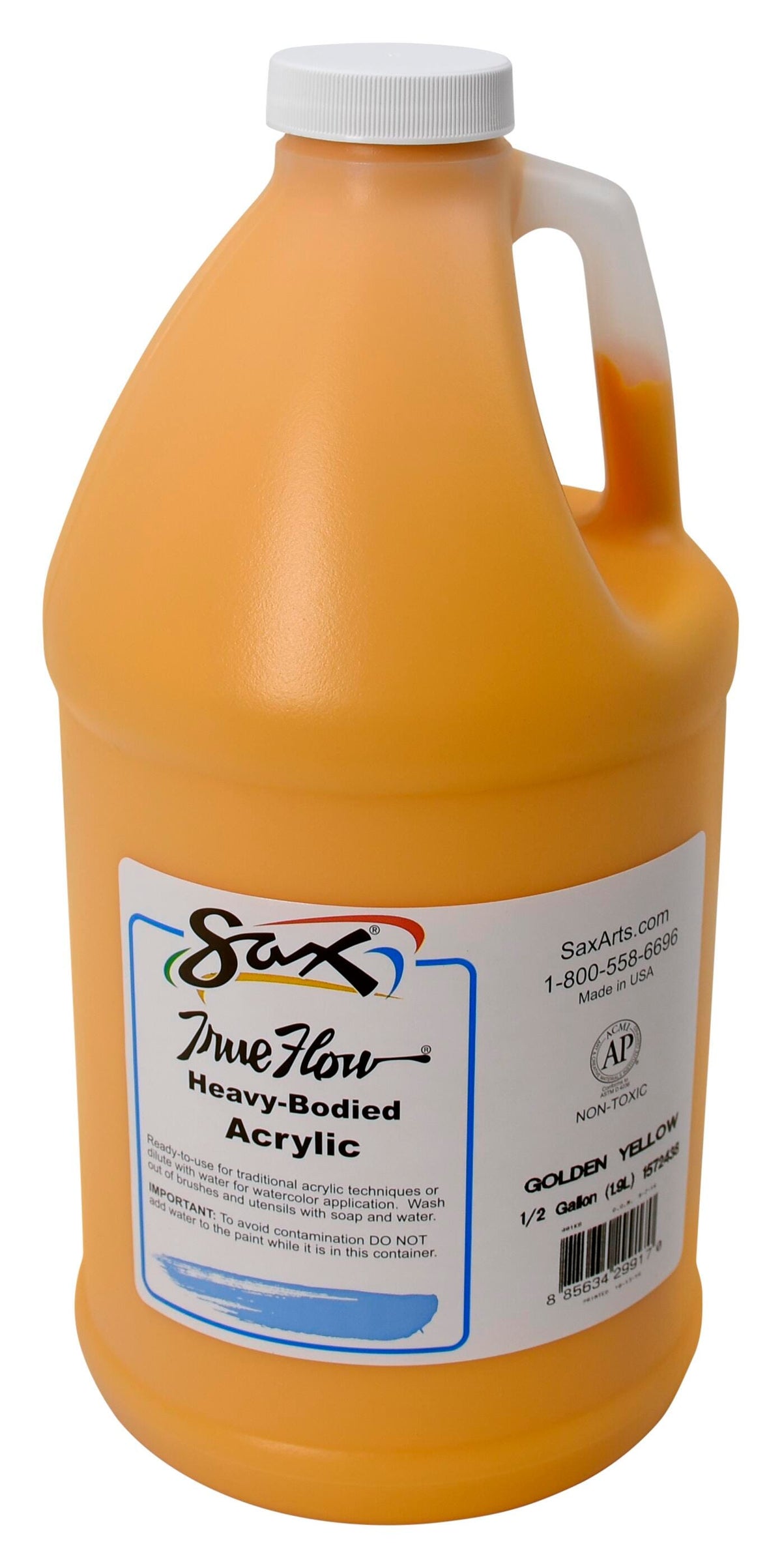 PAINT ACRYLIC HB SAX GOLDEN YELLOW HALF GALLON