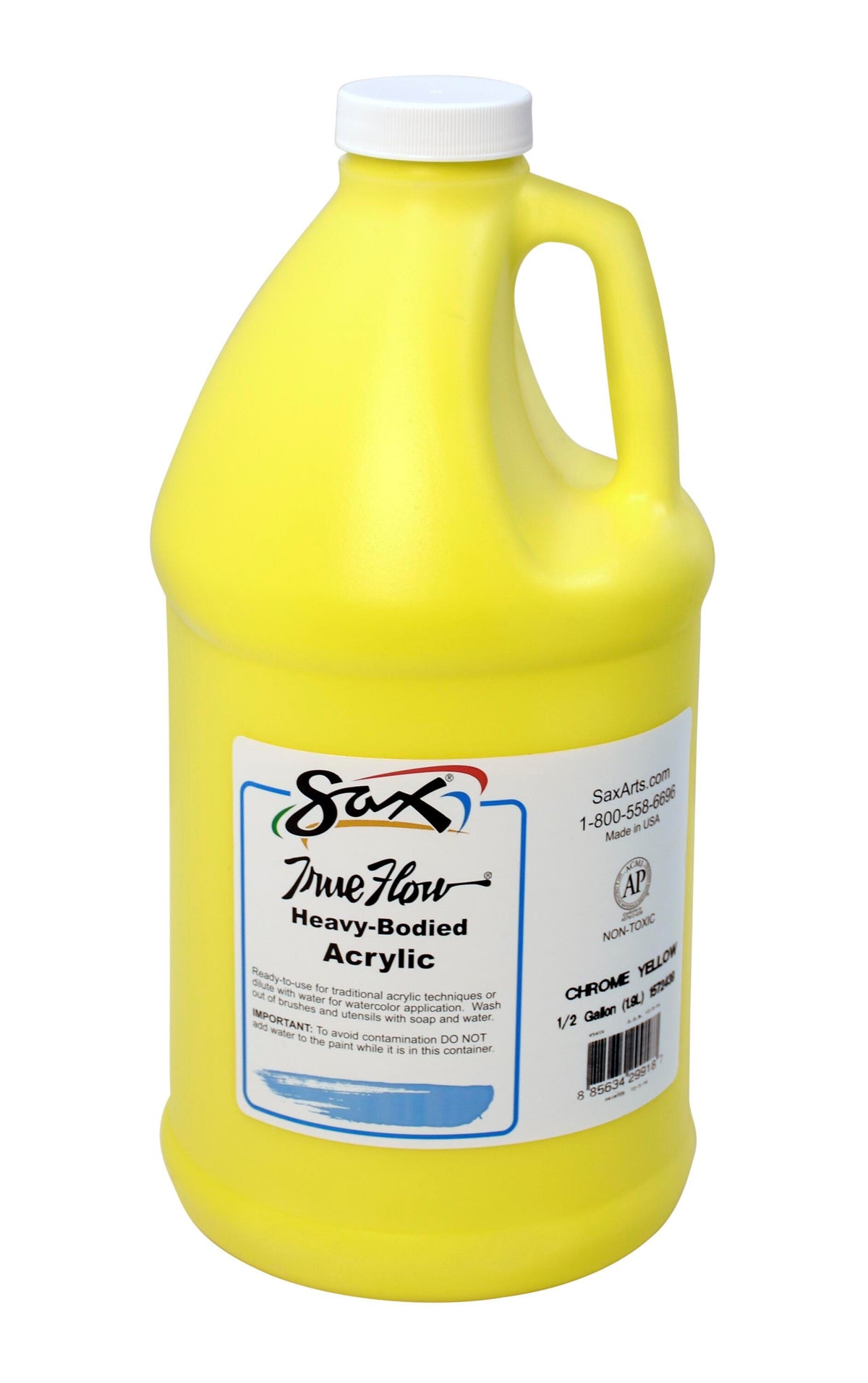 PAINT ACRYLIC HB SAX CHROME YELLOW HALF GALLON
