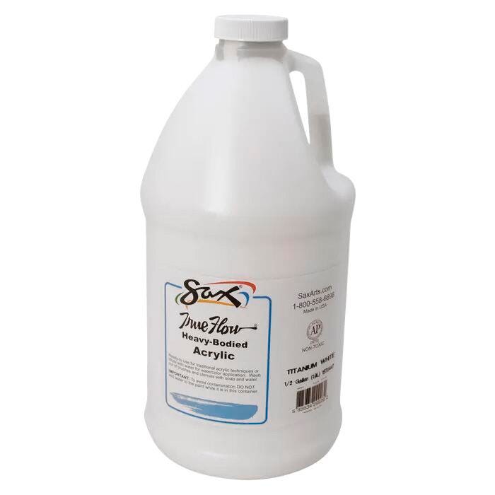 PAINT ACRYLIC HB SAX TITANIUM WHITE HALF GALLON