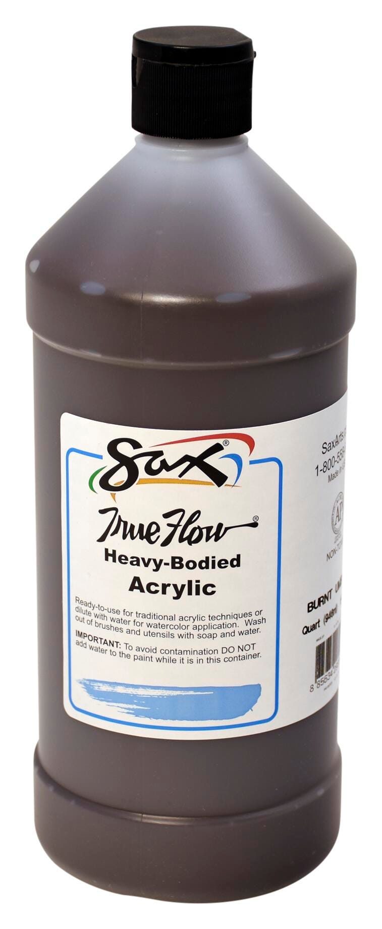 PAINT ACRYLIC HB SAX BURNT UMBER QUART