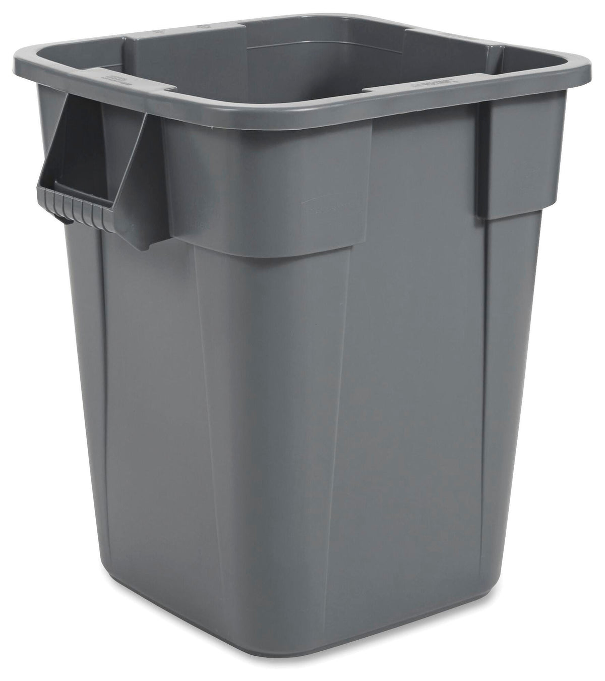 RECEPTACLE - BRUTE SQUARE CONTAINER - 40 GALLON CAPACITY - 27 W X 23-3/10 D X 28-4/5 H IN - GRAY COLOR - EACH