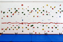 DISCOVERY DRY-ERASE TRAVERSE WALL 8X4 FT PACKAGE 2 INCH MAT-LOCKING SYSTEM BLUE