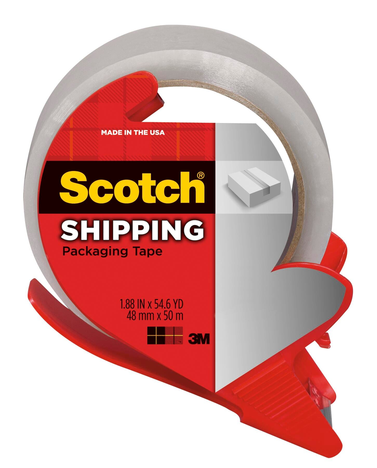 TAPE SCOTCH SHP/PKG ON DISPENSER 1.88 IN X 54.6 YD CLEAR