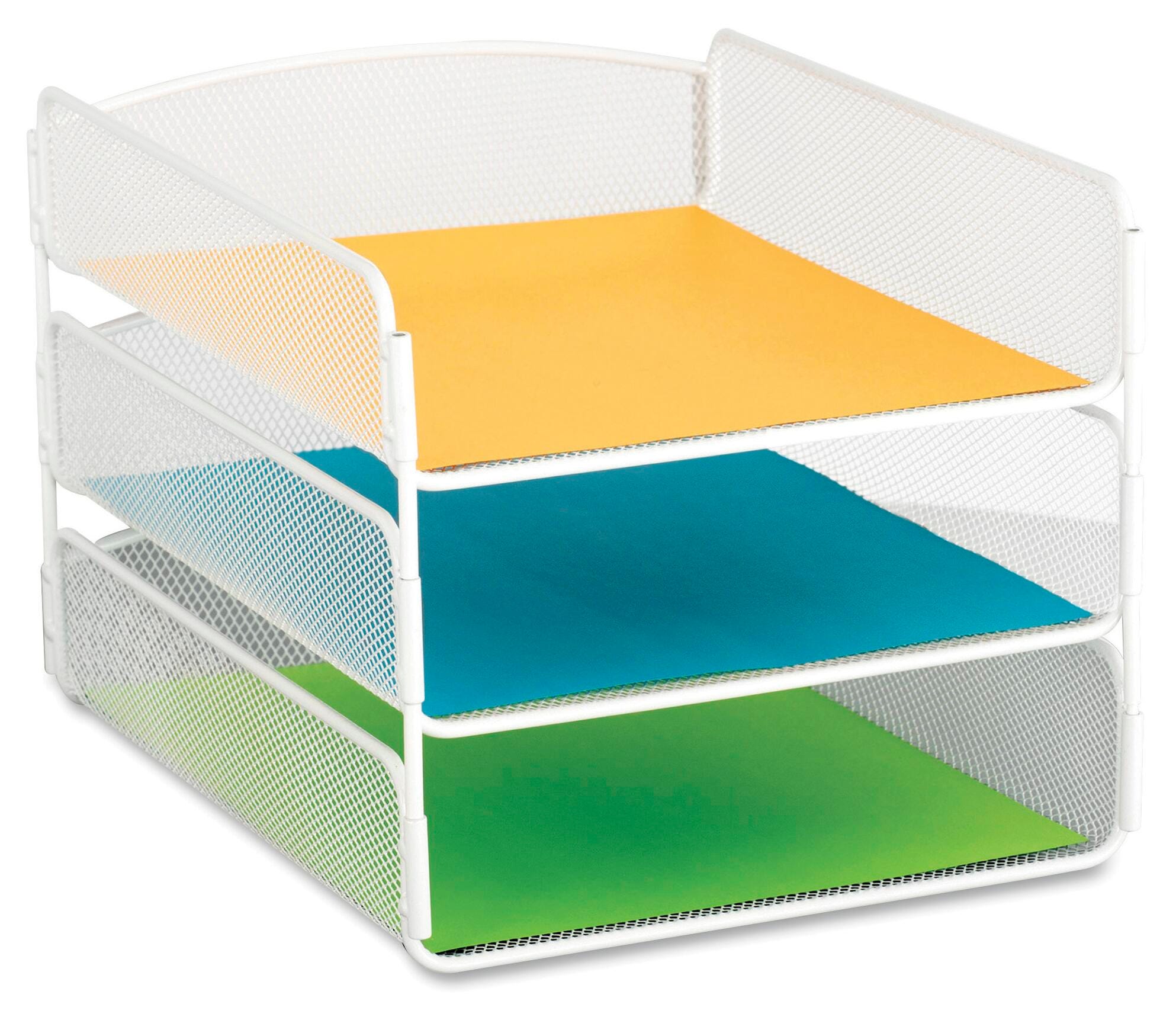 ORGANIZER - ONYX 3 TRAY - WHITE