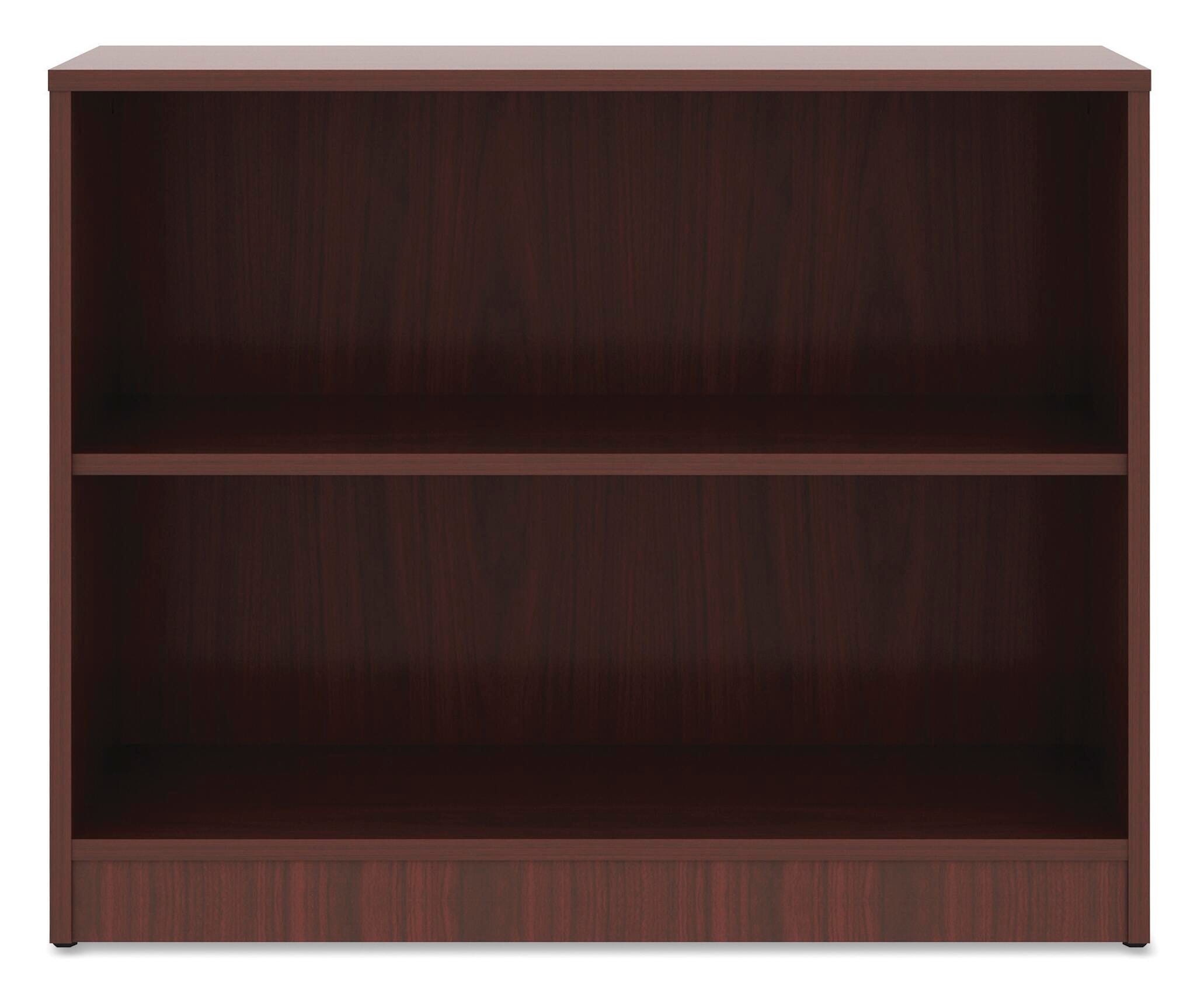 BOOKCASE - 2 SHELF - MAHOGANY