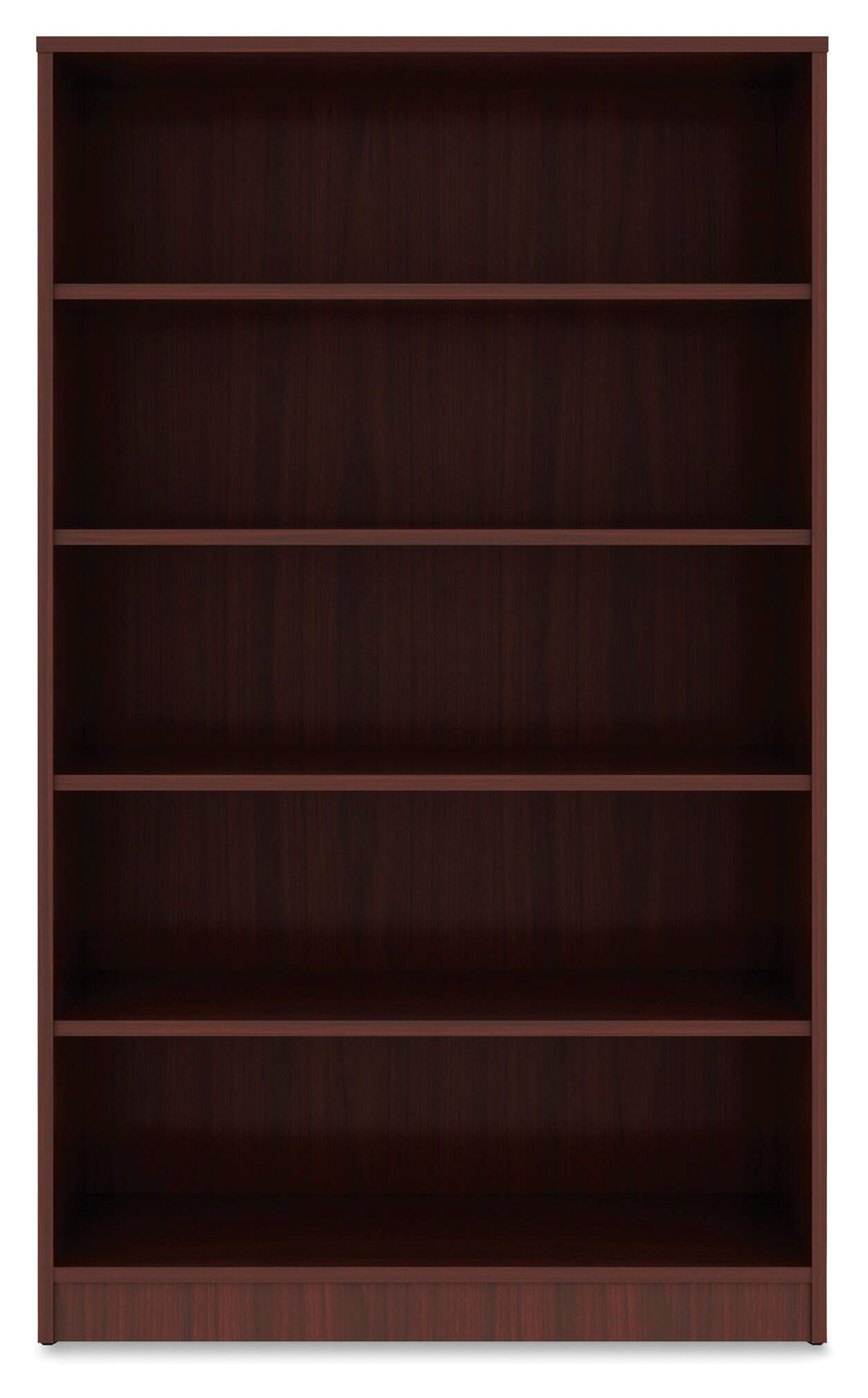 BOOKCASE - 5 SHELF - MAHOGANY