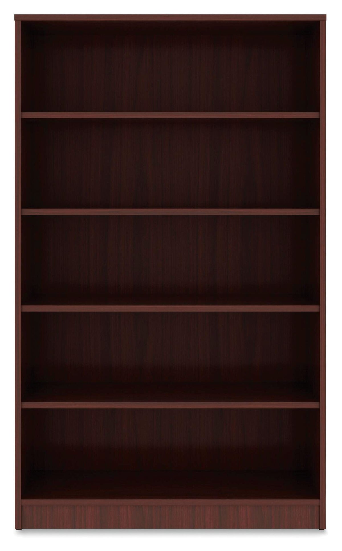 BOOKCASE - 5 SHELF - MAHOGANY