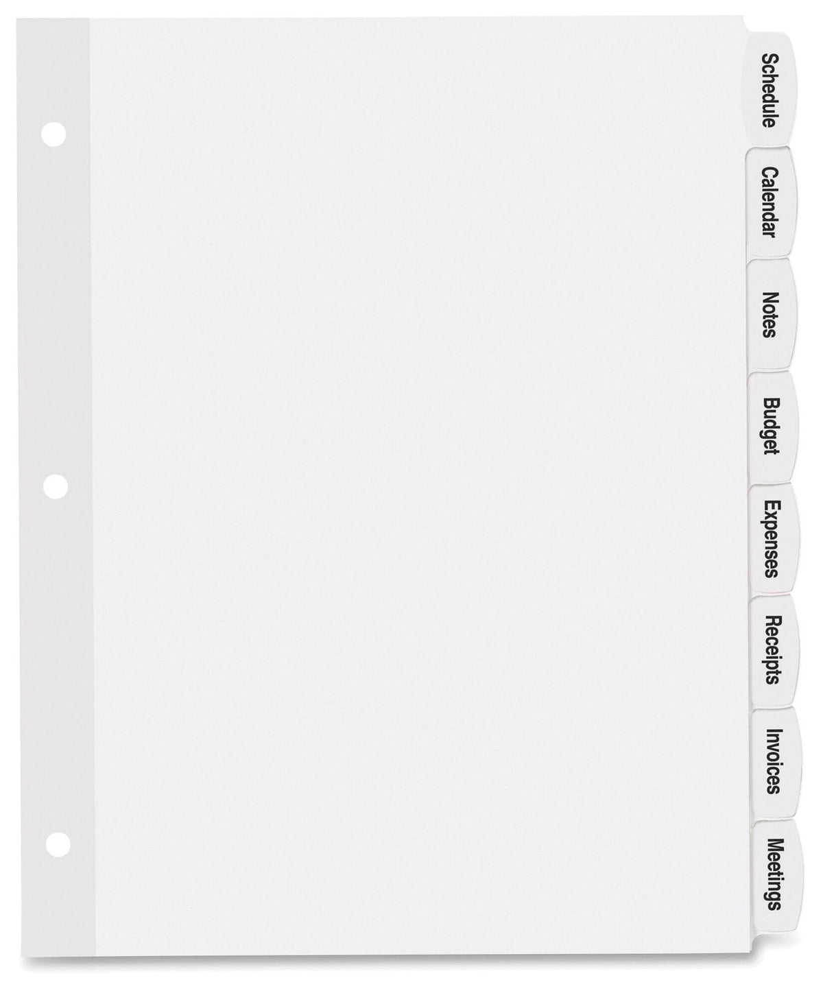 DIVIDERS TAB EZPEEL 8 TAB WHITE 20 SETS AVE14435