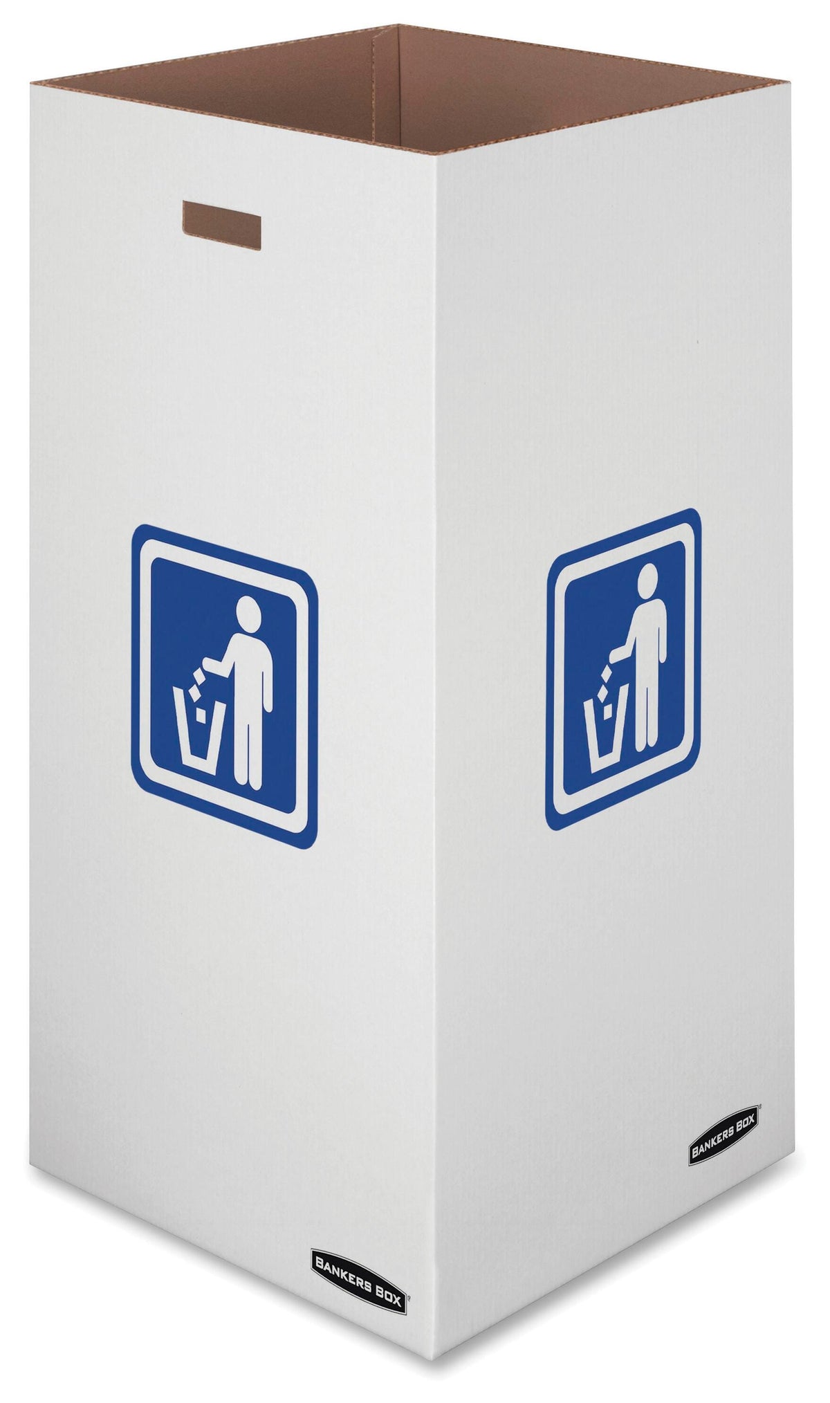 RECYCLING - BANKERS BOX WASTE AND RECYCLING BIN - 18 W X 18 D X 36 H IN - 50 GALLON CAPACITY - PACK OF 10
