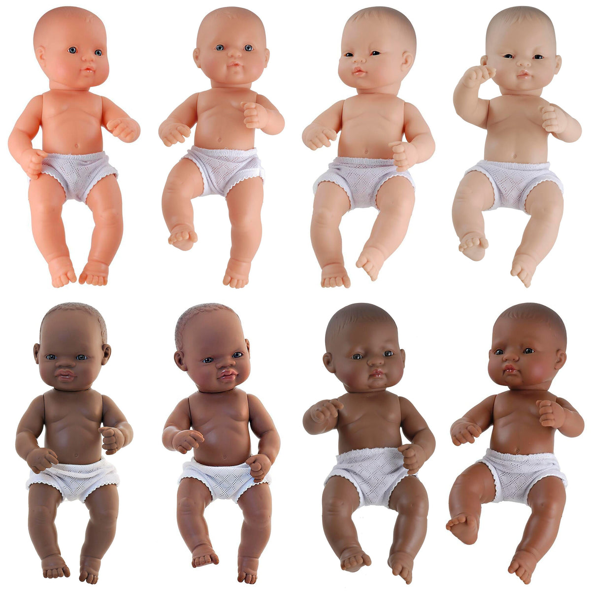 NEWBORN BABY 12-5/8 IN DOLLS - SET OF 8