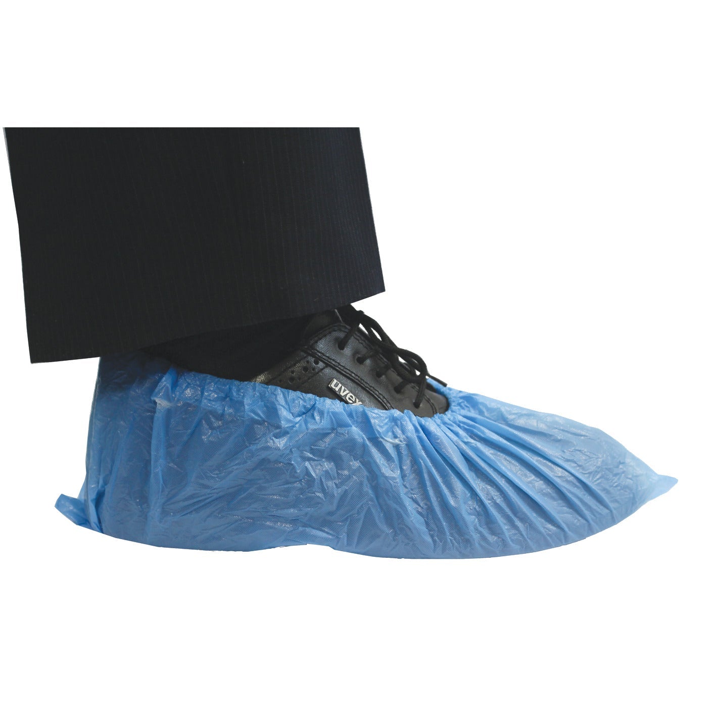 Overshoes Disposable Lrg.Blue Pk100