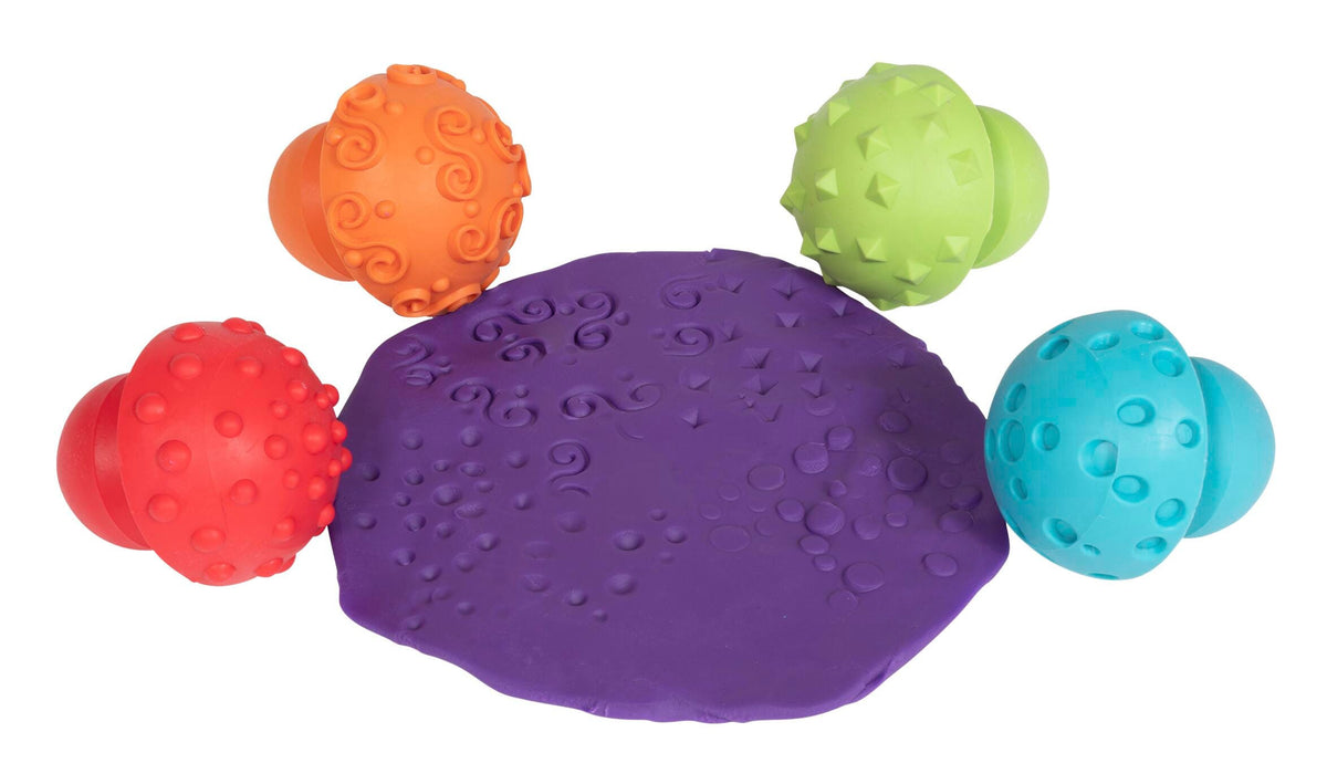 STAMPERS PATTERN MUSHROOM SET OF 4