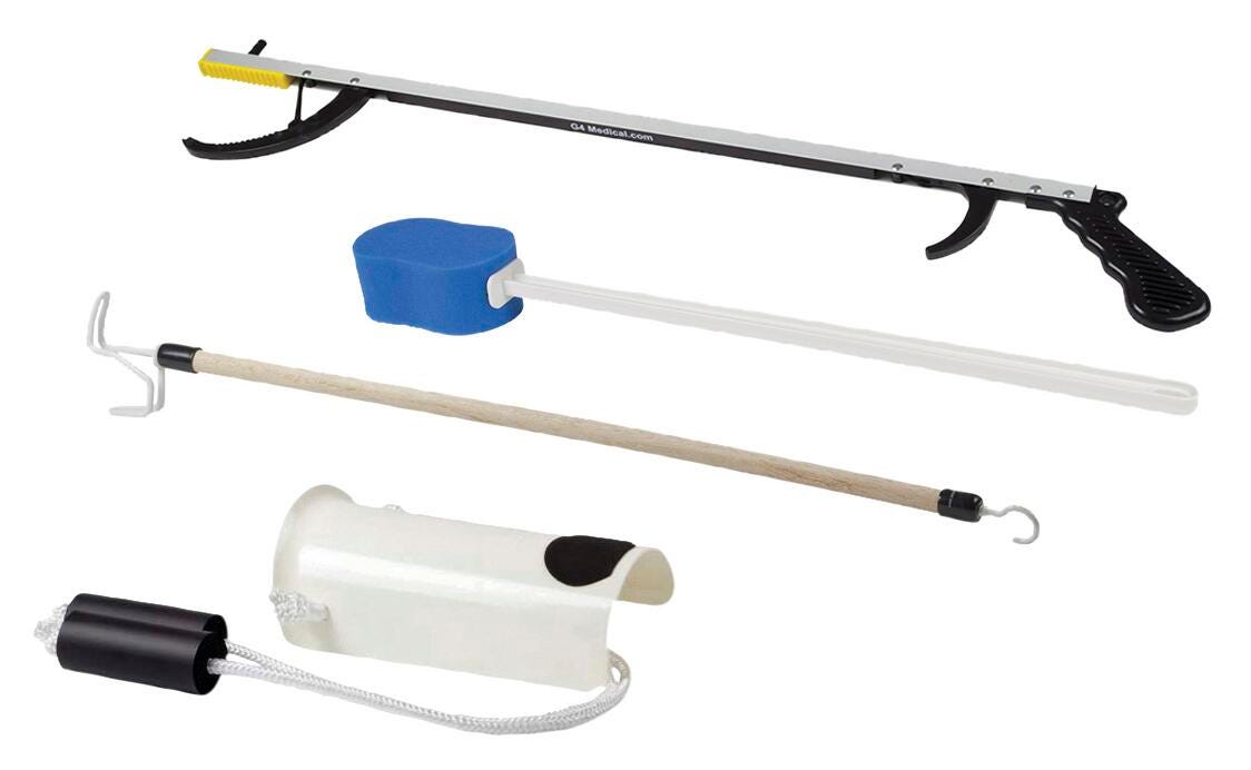 KIT FABLIFE HIP - 32 IN REACHER CONTOURED SPONGE FORMED SOCK AID - 24 IN DRESSING STICK