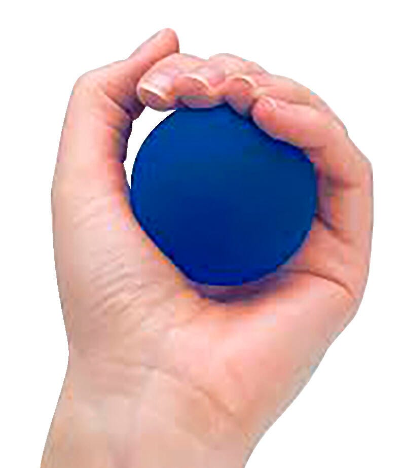 THERA-BAND HAND EXERCISER - STANDARD- BLUE- FIRM