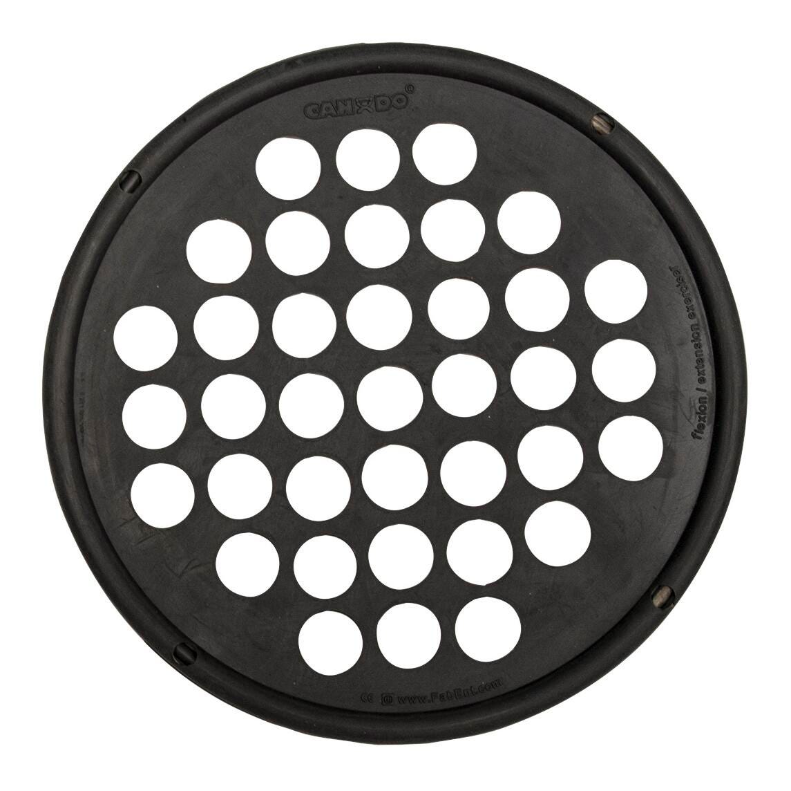 CANDO HAND EXERCISE WEB - LATEX FREE - 7IN DIAMETER - BLACK - X-HEAVY