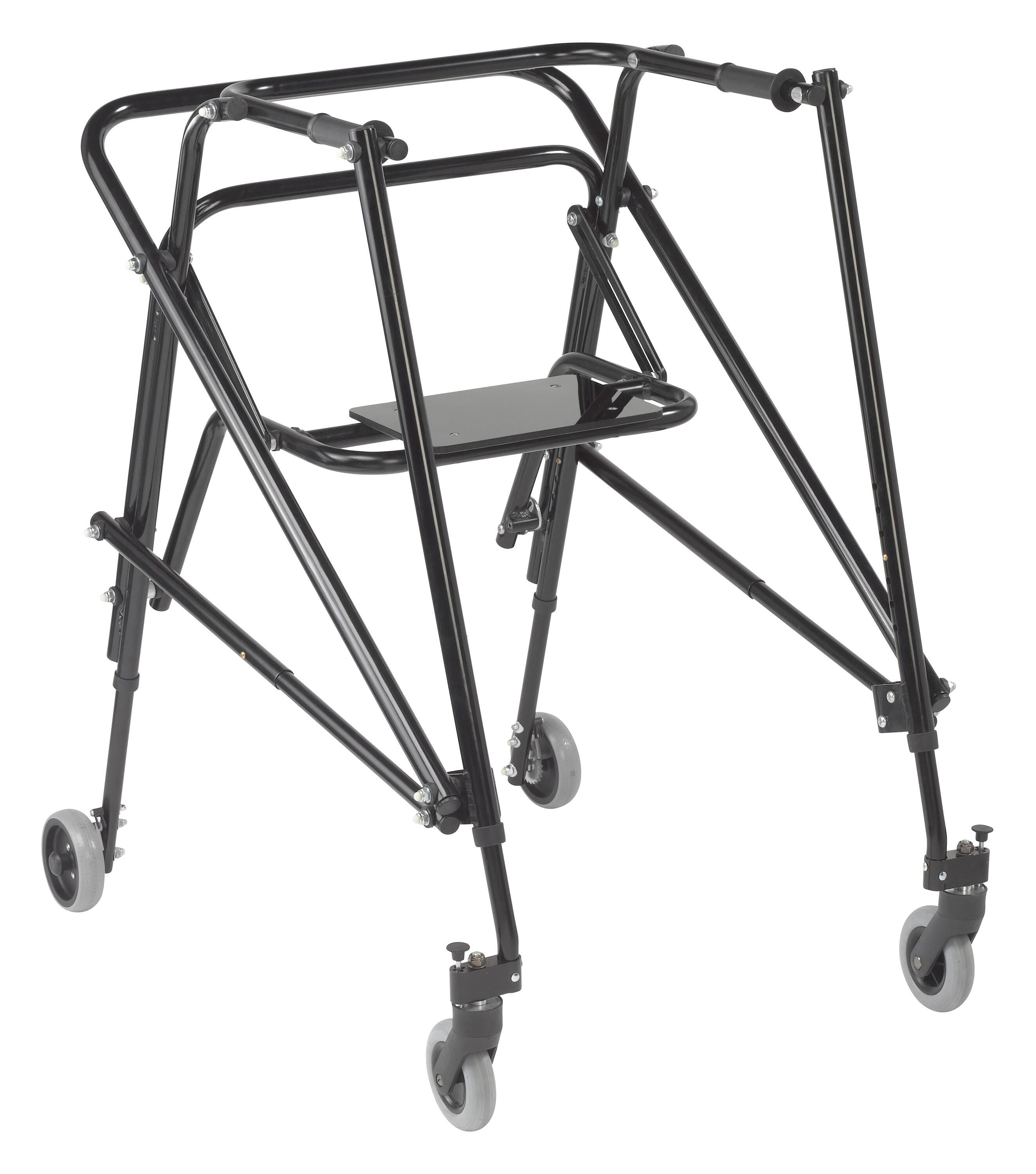 NIMBO LIGHTWEIGHT GAIT TRAINER WITH SEAT - X-LARGE - EMPEROR BLACK
