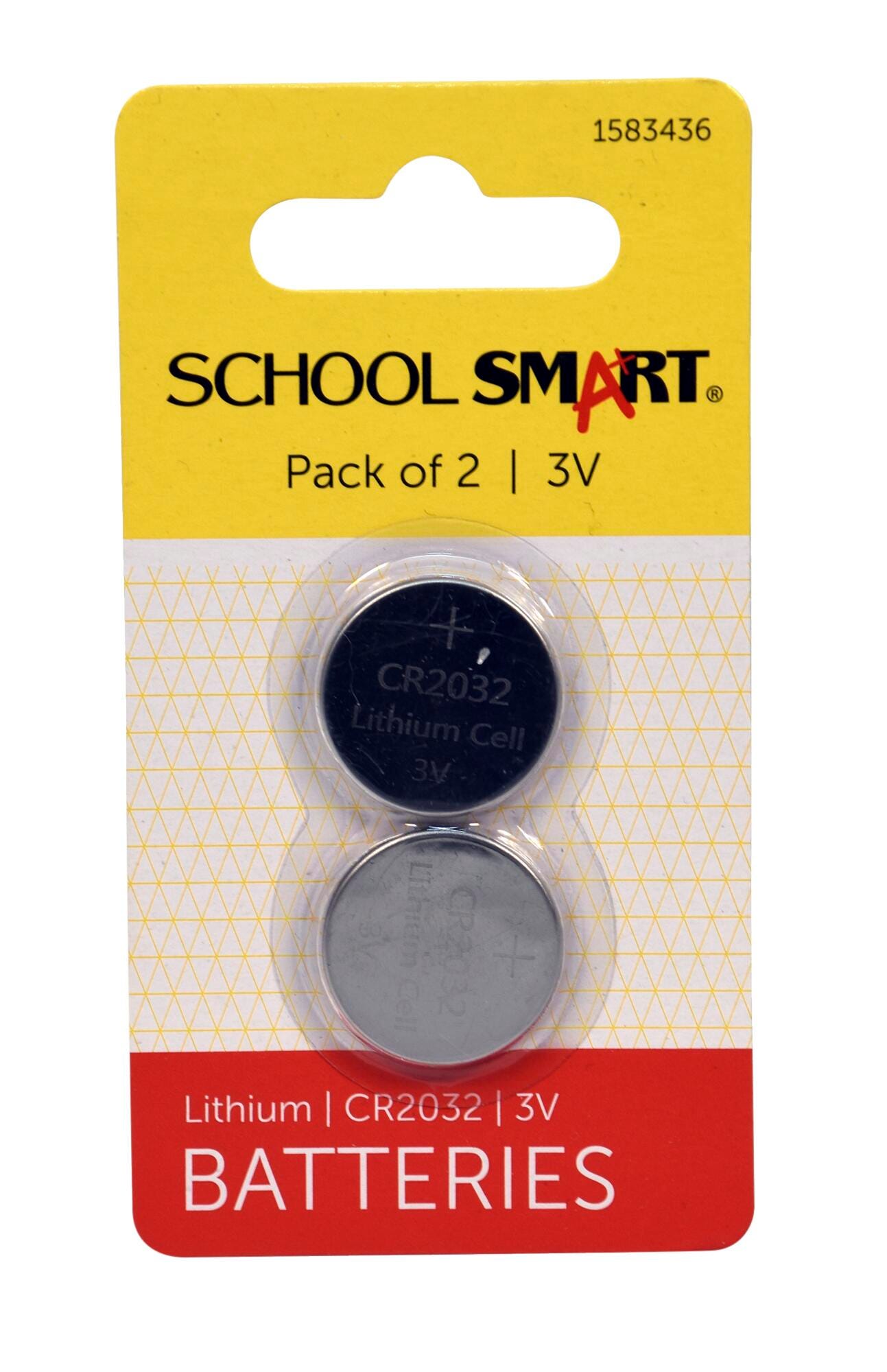 BATTERY - LITHIUM - 3 VOLT - CR2032 - 1583436 - 2 PACK