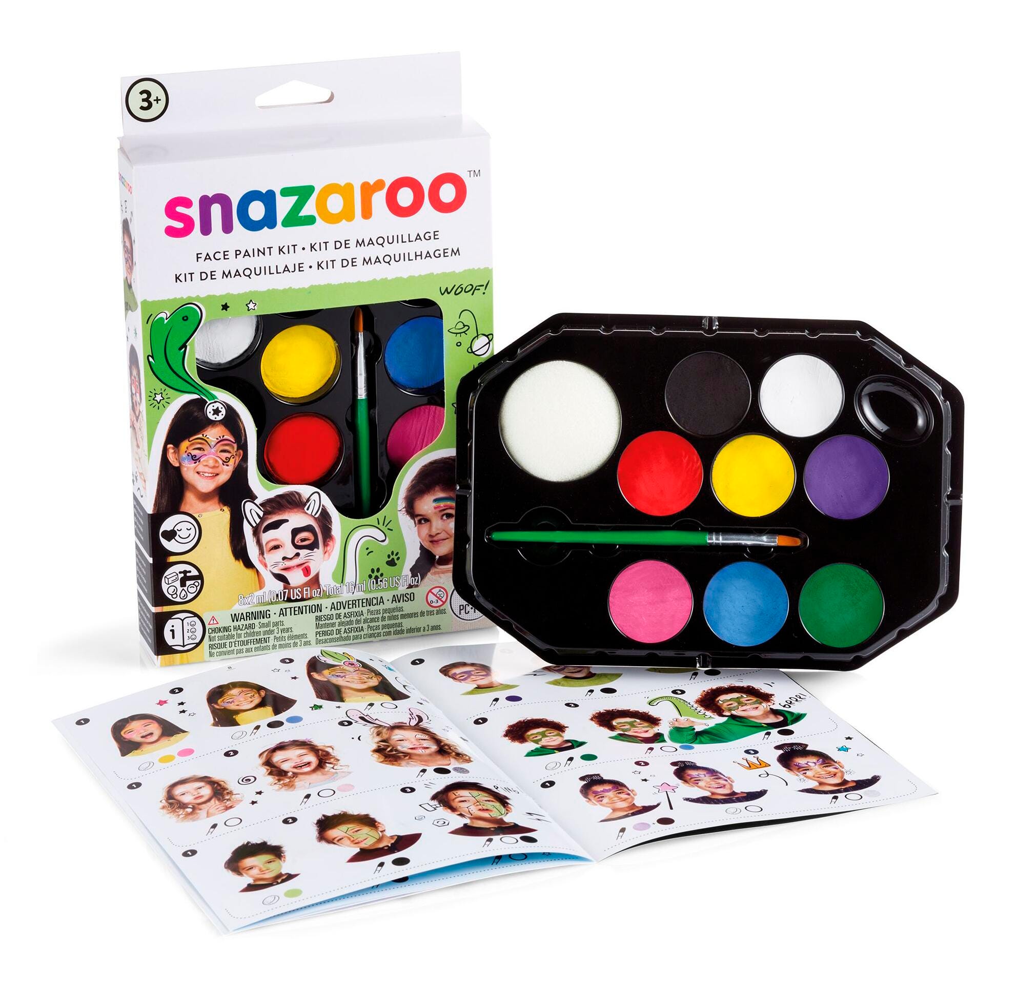 PAINT FACE RAINBOW PALETTE SNAZAROO SET